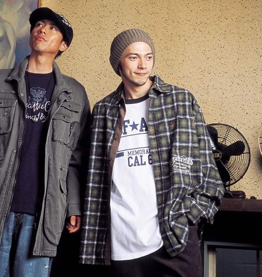 REGATTA CLUB チェックワークシャツ グリーン系