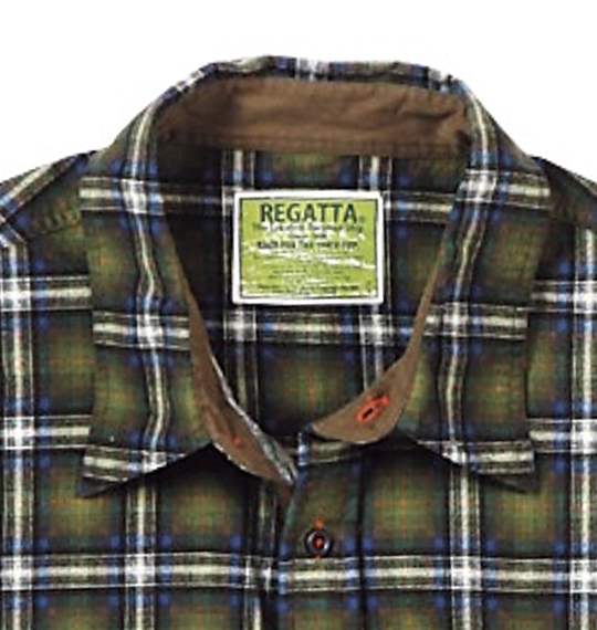 REGATTA CLUB チェックワークシャツ グリーン系