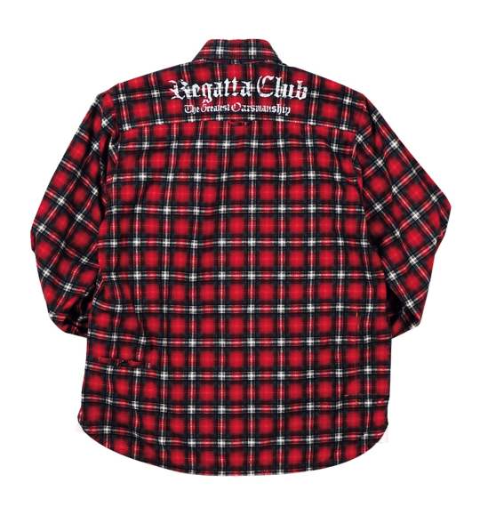 REGATTA CLUB チェックワークシャツ レッド系