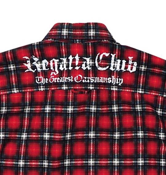 REGATTA CLUB チェックワークシャツ レッド系