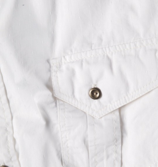 KANSAI JEANS ロールアップシャツ ホワイト