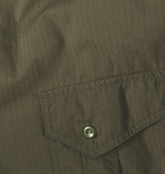 KANSAI JEANS ロールアップシャツ カーキ