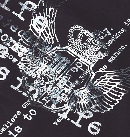 WILD LIFE シャツ+Tシャツ(半袖) ブラック×パープル