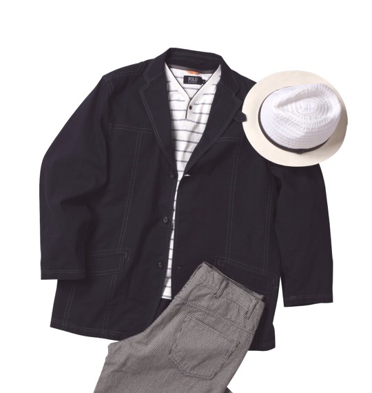 POLO BCS 3ツ釦ジャケット ネイビー