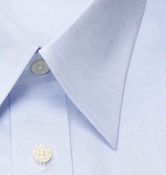 MANCHES レギュラーカラーシャツ(半袖) サックス