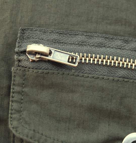 OUTDOOR PRODUCTS ドット釦シャツ カーキ