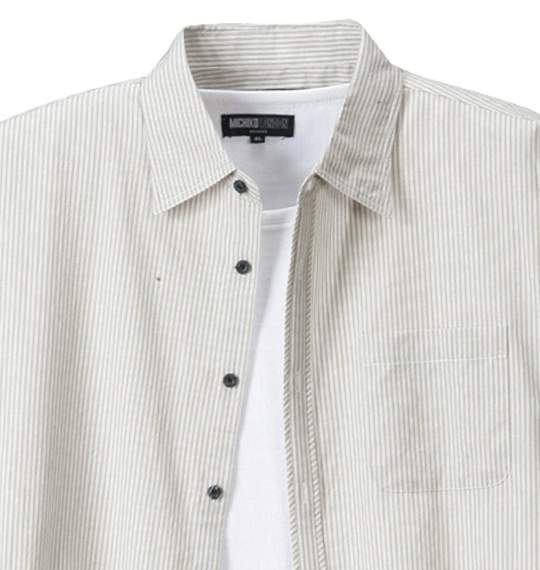 MICHIKO LONDON KOSHINO シャツ+Tシャツ ベージュ×ホワイト