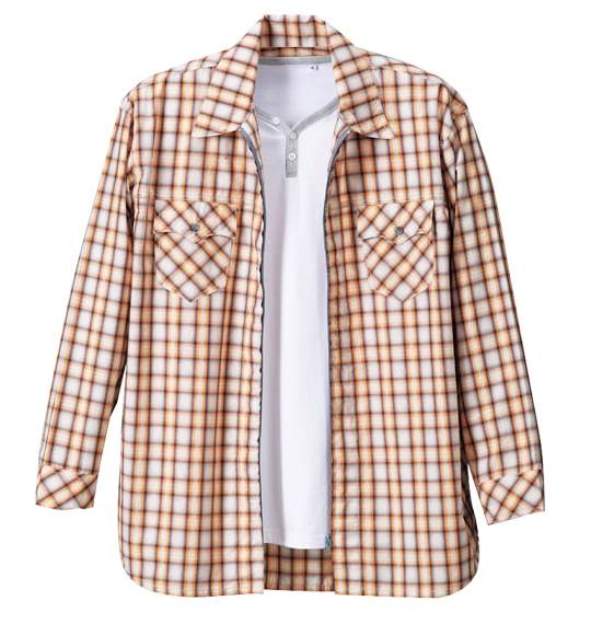 KANSAI JEANS シャツ+YヘンリーT半袖 イエロー系