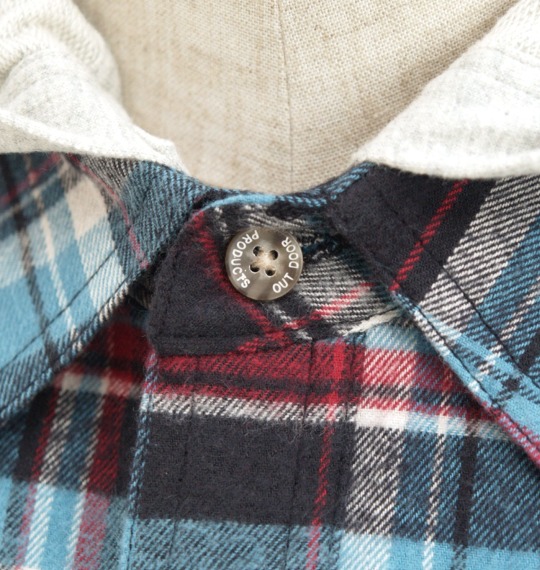 OUTDOOR PRODUCTS チェックネルシャツ ブルー系