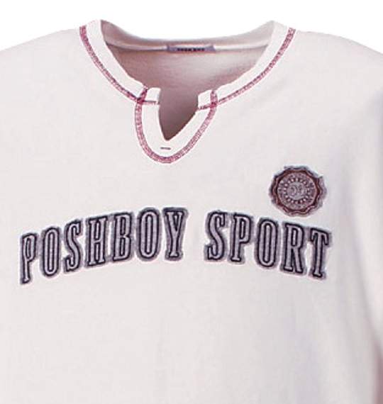 POSH BOY SPORT キーネックトレーナー アイボリー