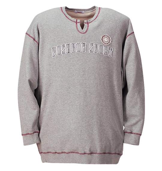 POSH BOY SPORT キーネックトレーナー モクグレー