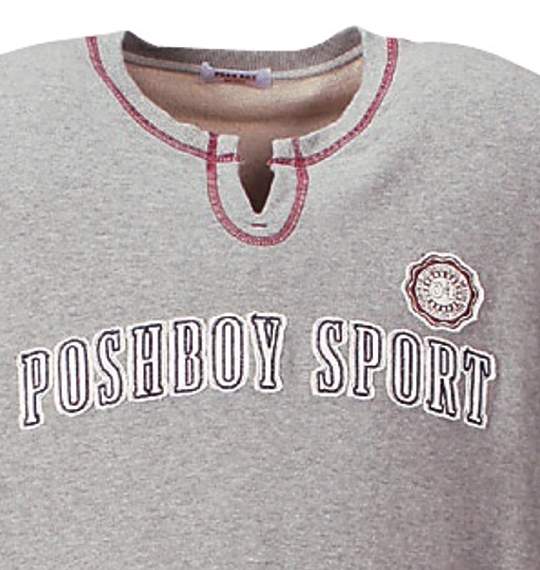 POSH BOY SPORT キーネックトレーナー モクグレー