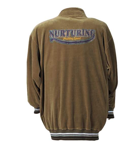 POSH BOY SPORT ベロアジップジャケット カーキ