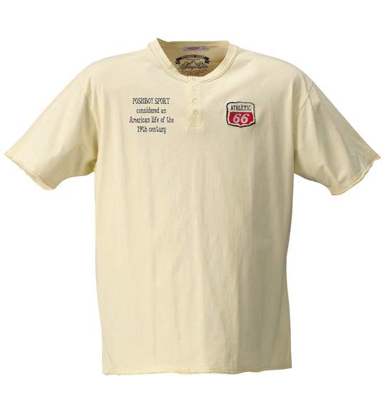 POSH BOY SPORT ヘンリーTシャツ(半袖) アイボリー