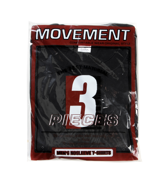 MANCHES ノースリーブ3枚パック ブラック