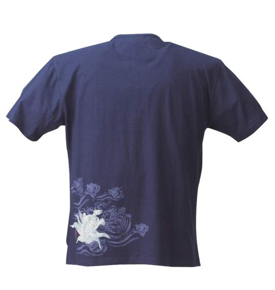 豊穰天下 ヘンリーTシャツ半袖 ネイビー