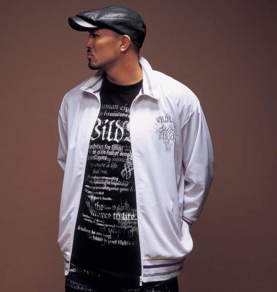 WILD LIFE ジャージ+T半袖セット ホワイト×ブラック