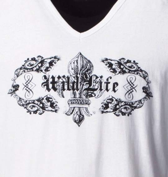 WILD LIFE ジャージ+VT半袖セット ブラック×ホワイト