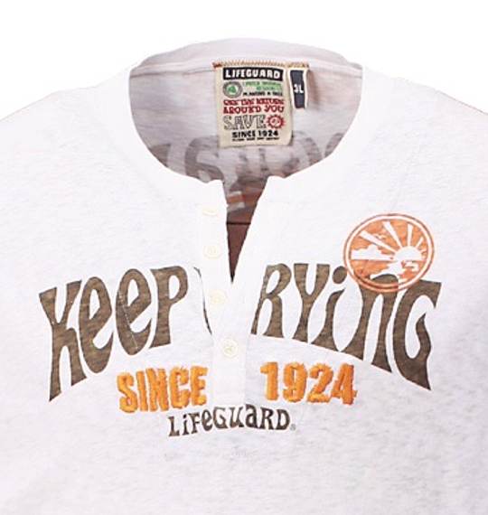 LIFE GUARD フェイクレイヤードTシャツ オフホワイト