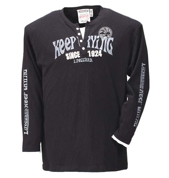 LIFE GUARD フェイクレイヤードTシャツ ブラック
