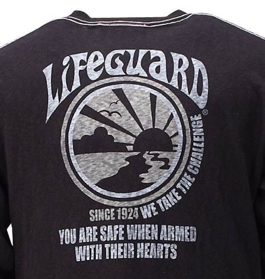 LIFE GUARD フェイクレイヤードTシャツ ブラック