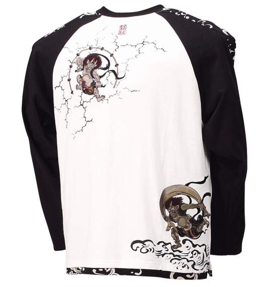 絡繰魂 ラグランTシャツ オフホワイト