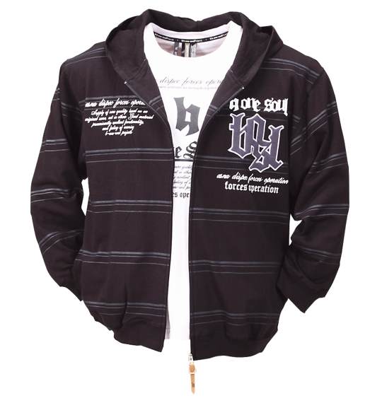 b-one-soul パーカー+Tセット ブラック×ホワイト