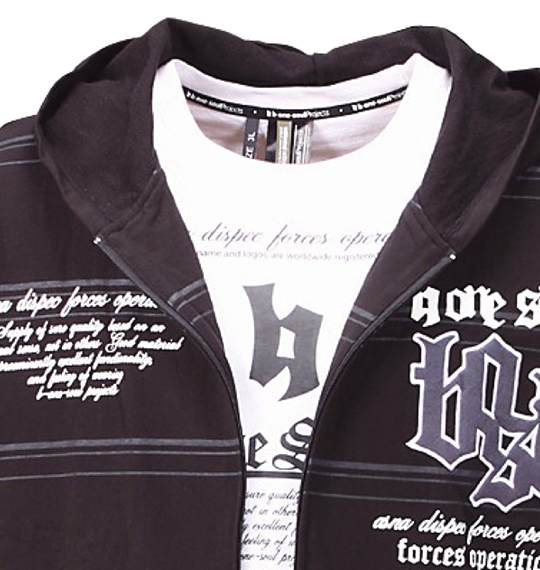 b-one-soul パーカー+Tセット ブラック×ホワイト