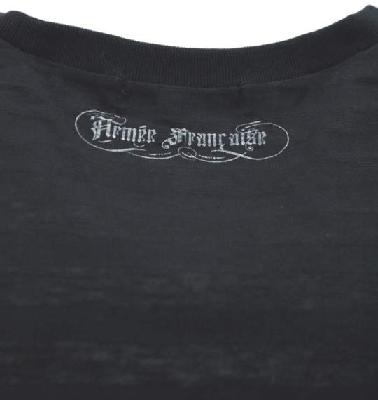 Armee Francaise リアルレイヤード七分袖T ブラック×ホワイト
