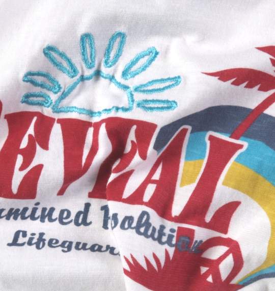 LIFE GUARD ラグランTシャツ(半袖) オフホワイト×ピンク