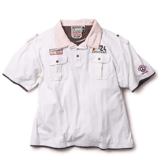 LIFE GUARD ポロシャツ(半袖) オフホワイト
