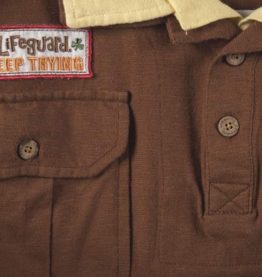 LIFE GUARD ポロシャツ(半袖) ブラウン