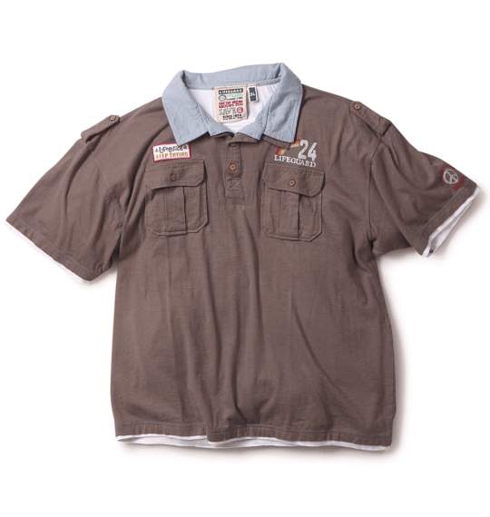 LIFE GUARD ポロシャツ(半袖) チャコールグレー