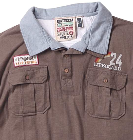 LIFE GUARD ポロシャツ(半袖) チャコールグレー