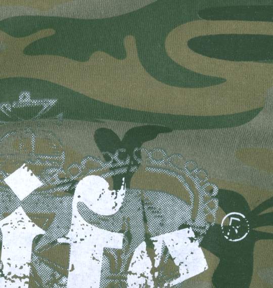 WILD LIFE Tシャツ(半袖) カーキ(迷彩)