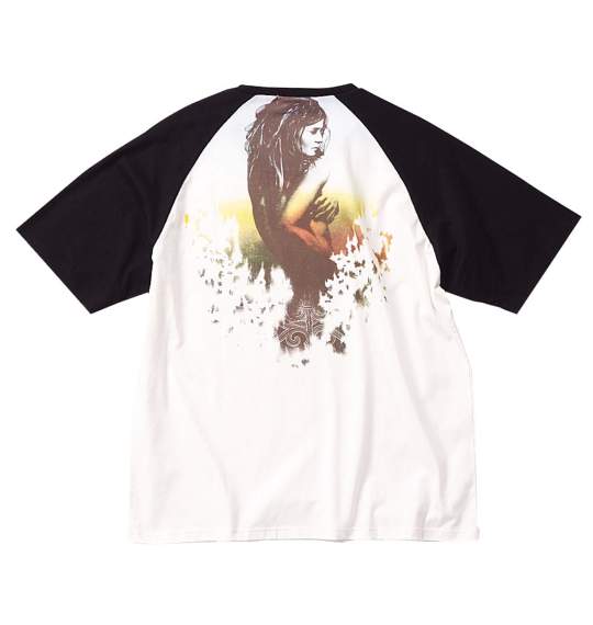 Armee Francaise ラグランTシャツ(半袖) ホワイト×ブラック