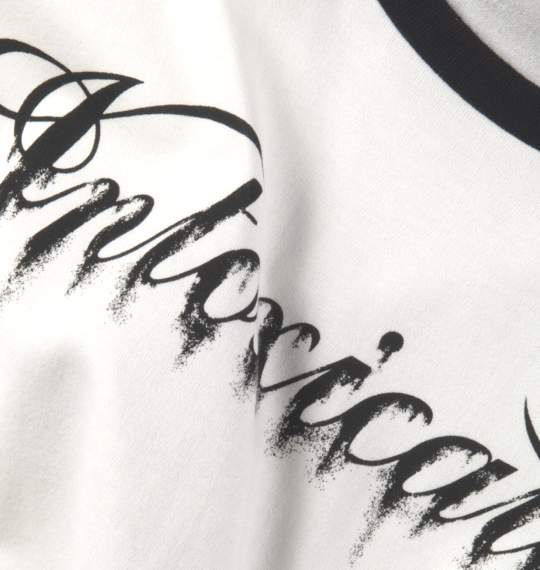 Armee Francaise ラグランTシャツ(半袖) ホワイト×ブラック