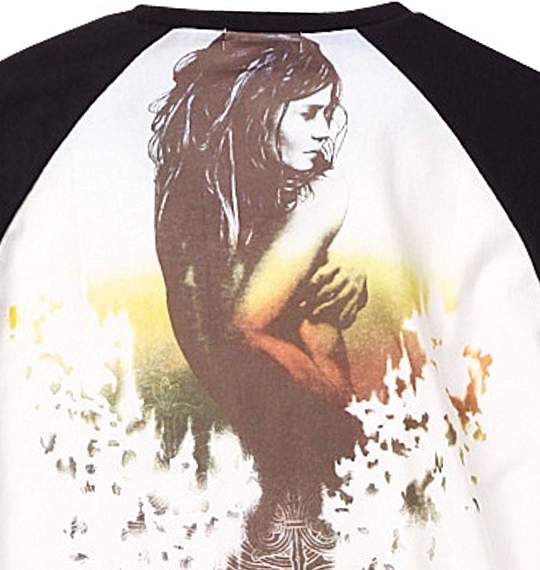 Armee Francaise ラグランTシャツ(半袖) ホワイト×ブラック