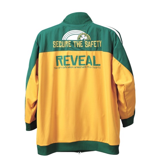 LIFE GUARD フルジップジャージ イエロー×グリーン