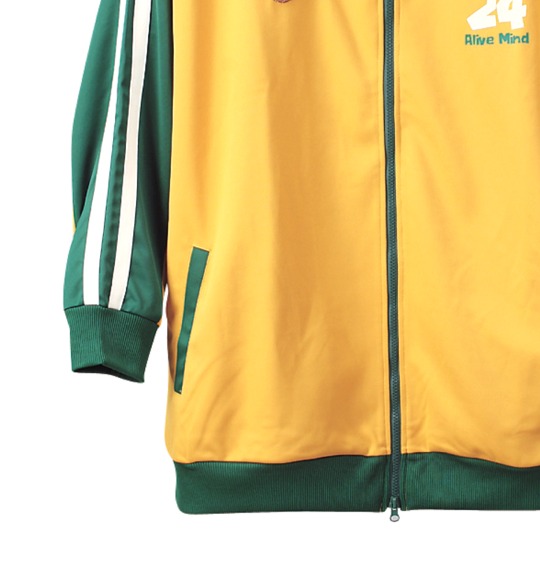 LIFE GUARD フルジップジャージ イエロー×グリーン