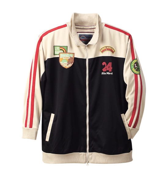 LIFE GUARD フルジップジャージ ブラック×ベージュ