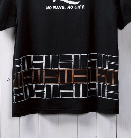 波乗達人 和柄Tシャツ(半袖) ブラック
