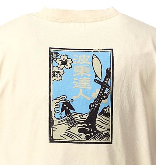 波乗達人 和柄Tシャツ(半袖) クリーム
