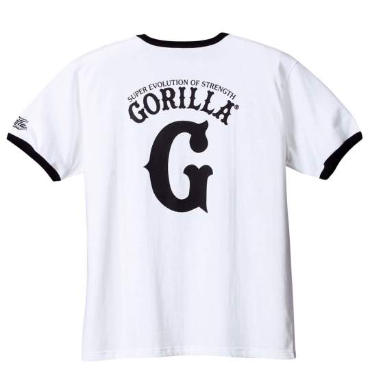 Gorilla Tシャツ(半袖) ホワイト