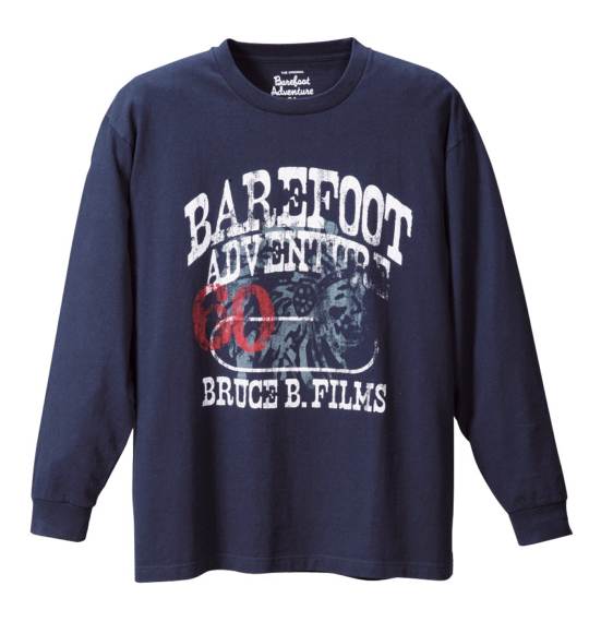 BAREFOOT ADVENTURE Tシャツ ネイビー