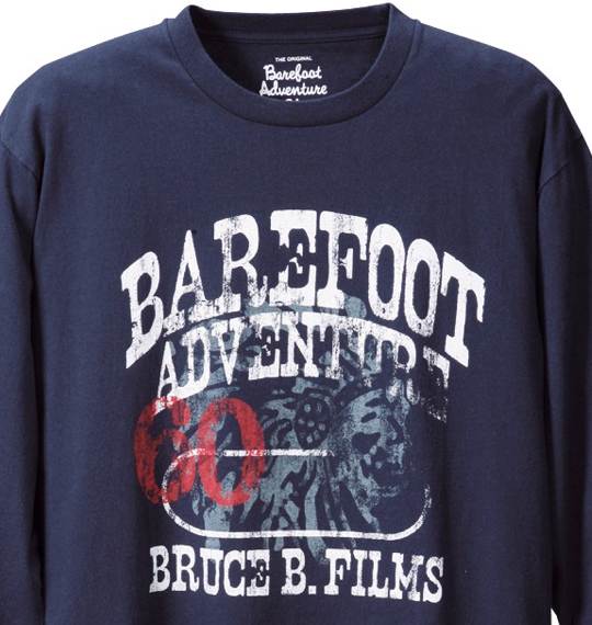 BAREFOOT ADVENTURE Tシャツ ネイビー