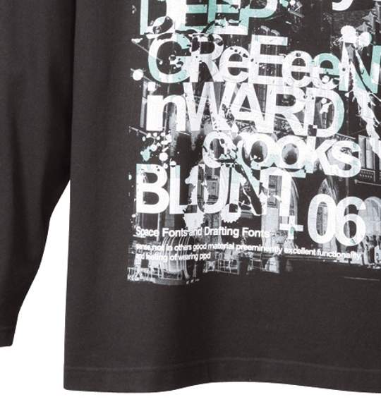 Pincponc フォトプリントTシャツ ブラック