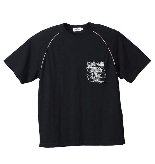 絡繰魂 ラグランTシャツ半袖 スミクロ