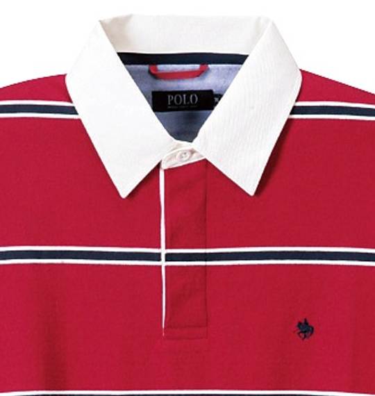 POLO BCS ラガーシャツ レッド