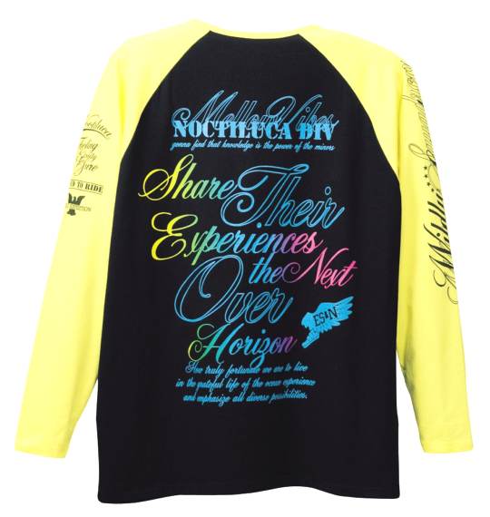 The Endless Summer ラグランTシャツ ブラック×イエロー